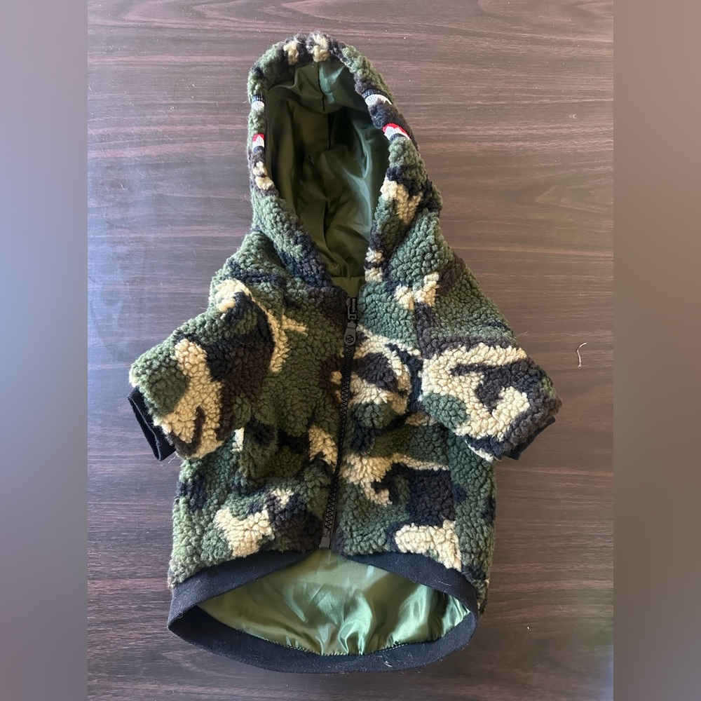 Camouflage Sherpa Dog Jacket
